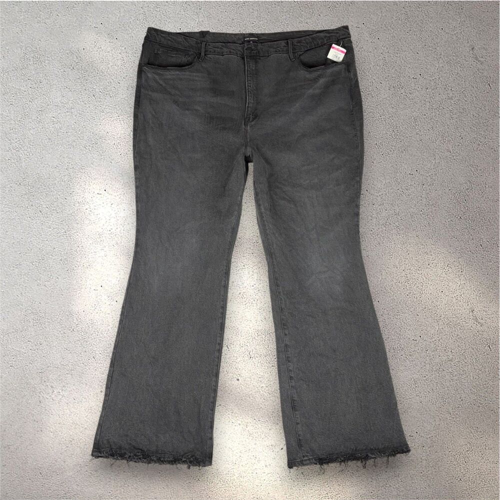 NWT Good American Good Classic Slim Bootcut Jeans Women's 28 Black High Rise